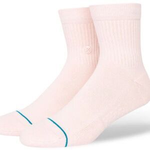 Stance UNISEX QUARTER HEIGHT MID CUSHION ICON Pink Crew Socks SIZE LARGE NWT
